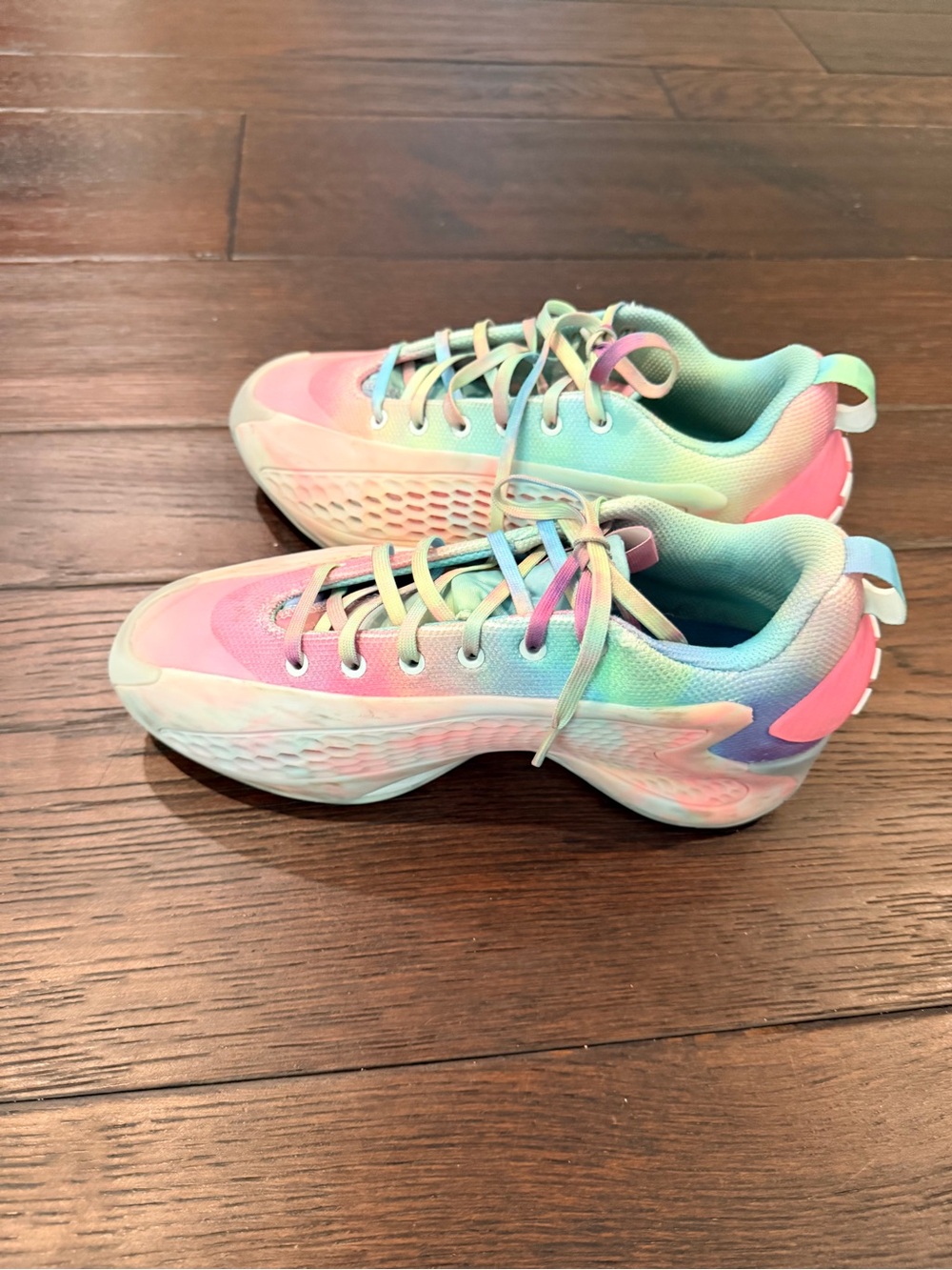adidas Pastel Gradient Running Shoes - Pink, Mint, Blue - Picture 4 of 6
